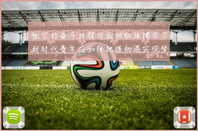 张宁的奋斗历程与成功秘诀揭示了新时代青年应如何把握机遇实现梦想